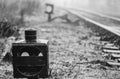 Old railroad derailer lantern