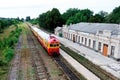 Old railroad station in Moldova