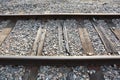 Old Railroad Tracks with Sunshine Gleaming on the Rails