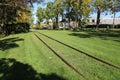 Old railroad tracks of Petoskey, Michigan Royalty Free Stock Photo