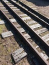 Old railroad tracks Royalty Free Stock Photo