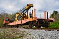 Old railroad crane