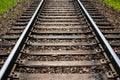 Old railroad. Train Track Royalty Free Stock Photo