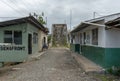 Old railway and border bridge across the Sixaola River between Costa Rica and Panama