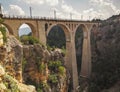 Old railway bridge german architecture valley view