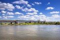 Old railway bridge over Vistula river in Tczew Royalty Free Stock Photo