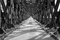 Old railway bridge over Vistula river in Tczew Royalty Free Stock Photo