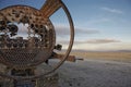 Old Railway Engines In Desert. uyuni bolivia Royalty Free Stock Photo