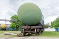 Old railway fuel tanks on the station Royalty Free Stock Photo