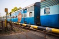 Old railway in India, Kerala. Royalty Free Stock Photo