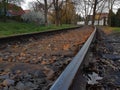 Old railway in the nature Royalty Free Stock Photo