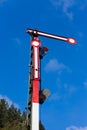 Old railway semaphore Royalty Free Stock Photo