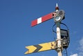 Old railway signal Royalty Free Stock Photo