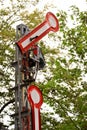 Old railway signal