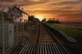 Old railway station in Watten Royalty Free Stock Photo