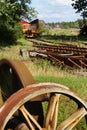 Old railway track in country Royalty Free Stock Photo