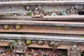 Old railway tracks Royalty Free Stock Photo
