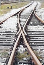 Old Railway Tracks Royalty Free Stock Photo