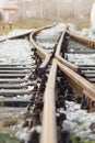 Old Railway Tracks Royalty Free Stock Photo