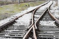 Old Railway Tracks Royalty Free Stock Photo