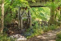 Old railway viaduct over the river Swider in Otwock Royalty Free Stock Photo