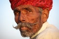 Old Rajasthani man in Jaisalmer, India Royalty Free Stock Photo