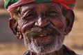 Old Rajasthani man with turban.Festival-Pushkar