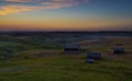 Old Ranch sunset in Montana Royalty Free Stock Photo