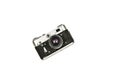 Old rangefinder vintage camera on white background Royalty Free Stock Photo