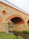 Old rebuild train bridge, Lithuania Royalty Free Stock Photo