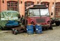 Old rebuilt Volvo buss Royalty Free Stock Photo
