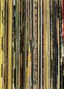 Old record collection background Royalty Free Stock Photo