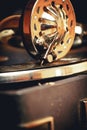 Old record player gramophone Royalty Free Stock Photo