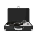 Old record player vinyl record Royalty Free Stock Photo