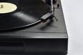old record player vinyl record vintage piece electronic device old phonograph Royalty Free Stock Photo