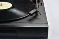 old record player vinyl record vintage piece electronic device old phonograph Royalty Free Stock Photo