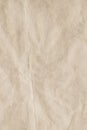 Beige Recycled Manila Kraft Wrapping Paper Coarse Grain Crumpled Grunge Texture