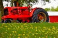 Old Red Allis Chalmers Farm Tractor Royalty Free Stock Photo