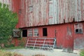Red barn, Gate,  and Ivy Royalty Free Stock Photo