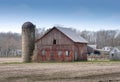 Old red barn on a family farm Royalty Free Stock Photo