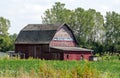 Old red barn in Michigan USA Royalty Free Stock Photo