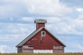 Old red barn in Iowa Royalty Free Stock Photo