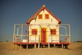 Old red beach house Royalty Free Stock Photo