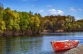 Old red boat Royalty Free Stock Photo