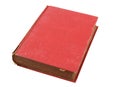 Old red book isolated Royalty Free Stock Photo