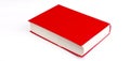 Old red book isolated on white Royalty Free Stock Photo