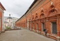 An old red brick building. Moscow ancient buildings Royalty Free Stock Photo