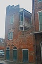 Old red brick building in New Orleans Royalty Free Stock Photo