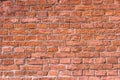 Old red brick city blind wall background