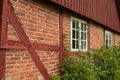 Old red brick cottage Royalty Free Stock Photo